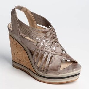 Frye Corrina Woven Wedge Sandals